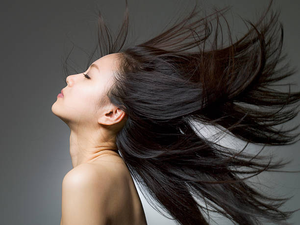 istock Woman who raises a face 155441538