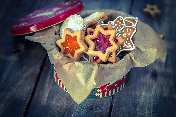 istock Decorated Holiday Christmas Cookies And Biscuits 155441871