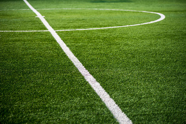 cinco a-side campo de fútbol - soccer soccer field grass artificial turf fotografías e imágenes de stock