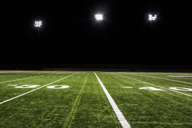 istock Football Field at Night 155442354