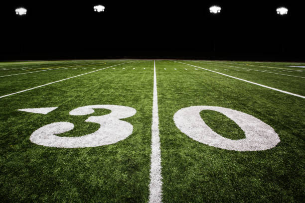 istock A football field with green grass 155442357
