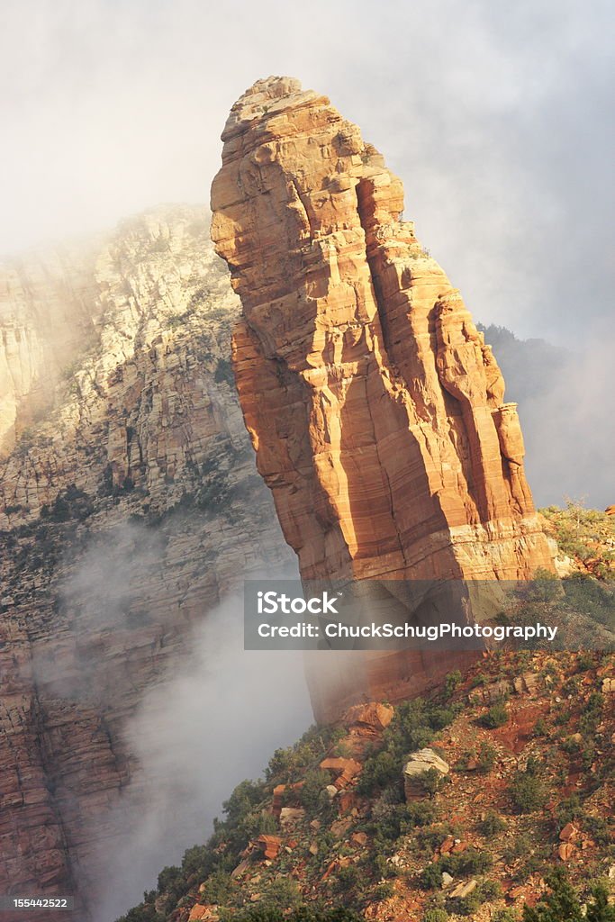 Pinnacle Rock Hoodoo паров Sedona - Стоковые фото High Country роялти-фри