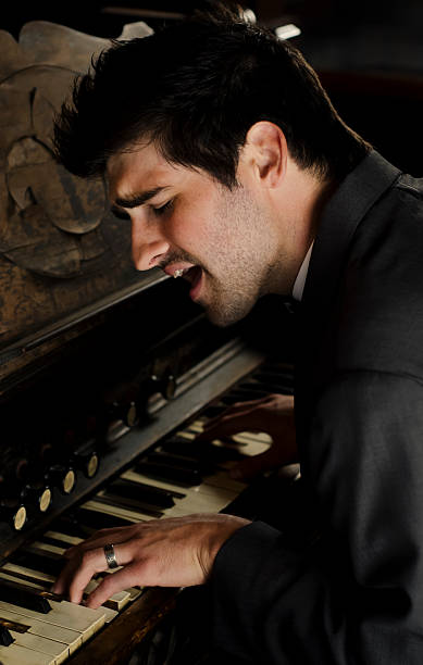 Handsome Musician stock photo