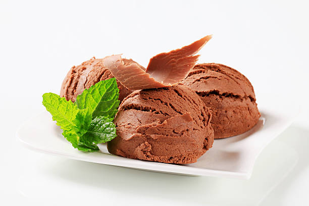 istock Scoops of chocolate icecream 155442820