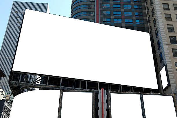 Billboards Blank billboards in times square times square manhattan stock pictures, royalty-free photos & images