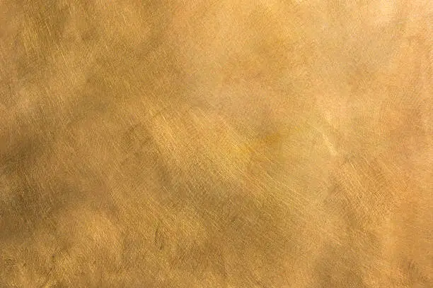 Photo of Abstract brass metal plate structured background XXL