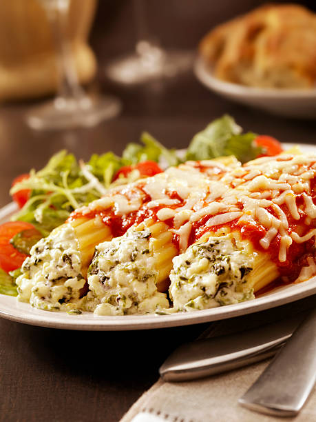 istock Stuffed Manicotti with Ricotta and Spinich 155443313