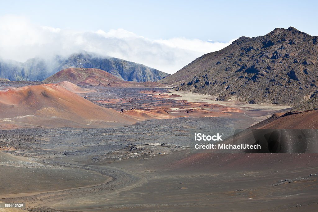 Cratera de Haleakala, Maui - Foto de stock de Azul royalty-free