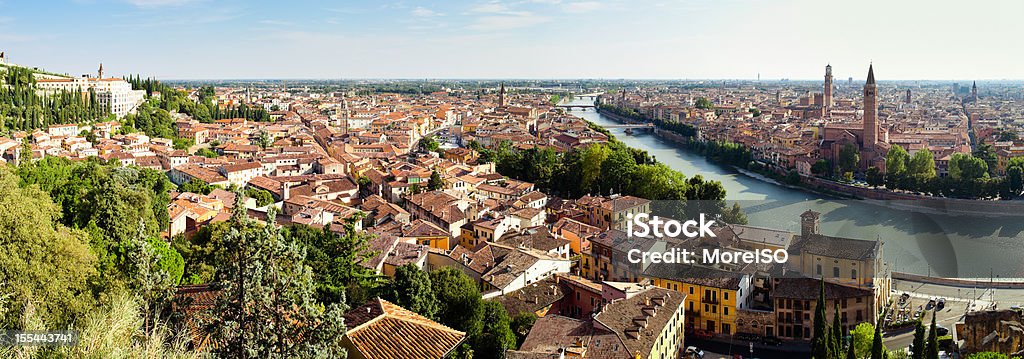 Verona, vista panorâmica - Foto de stock de Verona - Itália royalty-free