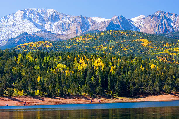 crystal lake na pikes peak - 14000 foot peak zdjęcia i obrazy z banku zdjęć