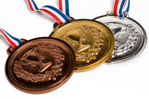 . medals isolated
