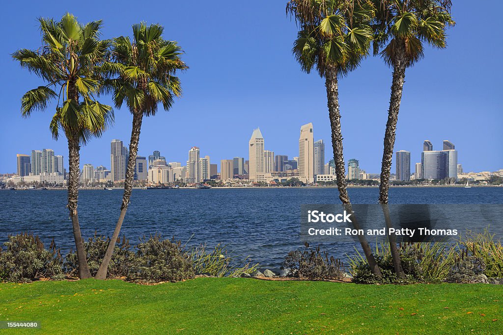 Skyline della città di San Diego, California, USA - Foto stock royalty-free di Acqua