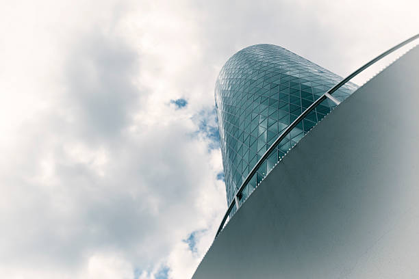 istock Skyscraper reflecting great sky and sunlight,Frankfurt, Germany 155444729