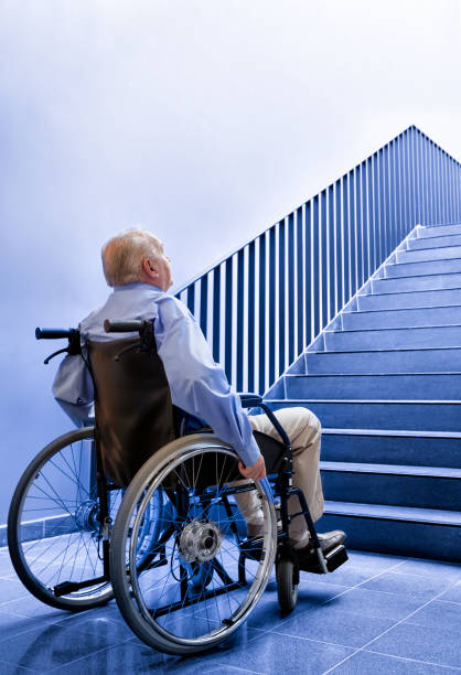istock Senior man on a wheelchair 155444854