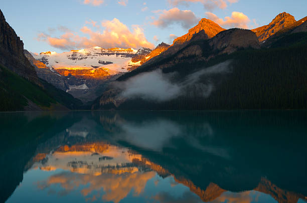 istock Mountain Lake Sunrise 155445161