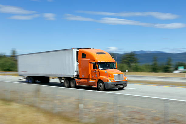 istock Truck on the highway 155446058