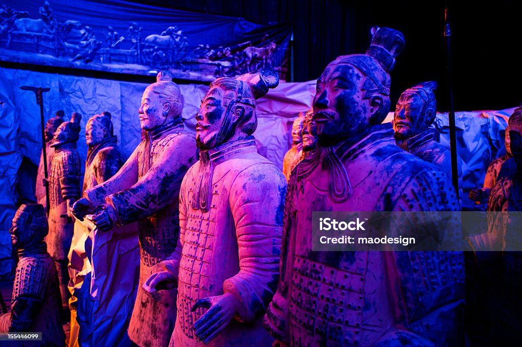 Terra-cotta-Krieger von Xi'an - Lizenzfrei Krieg Stock-Foto