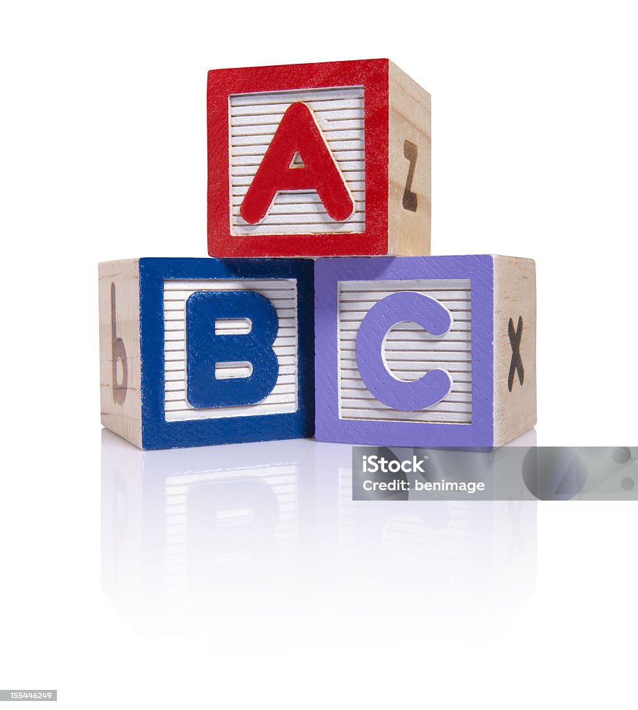 ABC drewniane klocki cube (OBRZYNEK Ścieżki - Zbiór zdjęć royalty-free (Klocek)