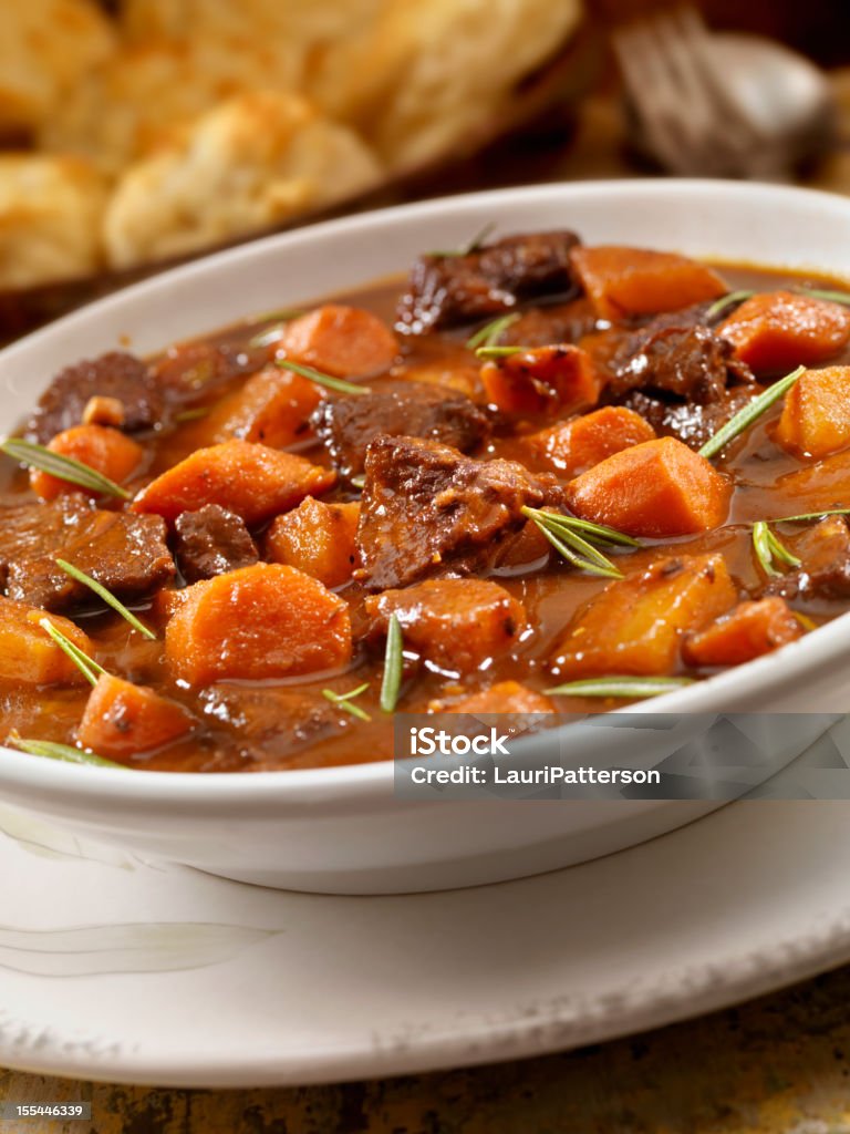 Irish Stew mit Biscuits - Lizenzfrei Eintopf Stock-Foto