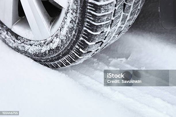 Winter Tire Stock Photo - Download Image Now - Tire - Vehicle Part, Winter, Snow