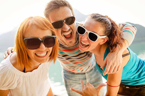 istock Happy friends smiling together 155446844