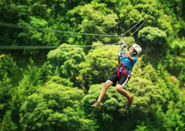 istock kid during a Canopy Tour in Guatemala 155447071