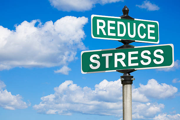 istock Reduce Stress Street Sign 155447077