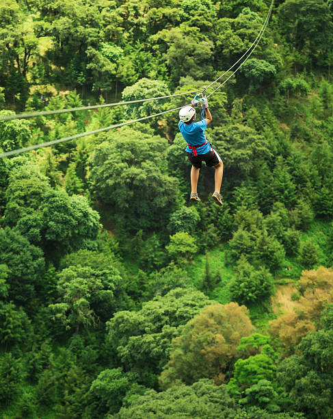 istock kid during a Canopy Tour in Guatemala 155447144