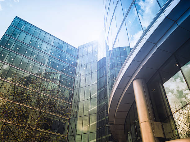 istock Contemporary glass architecture in London 155447150