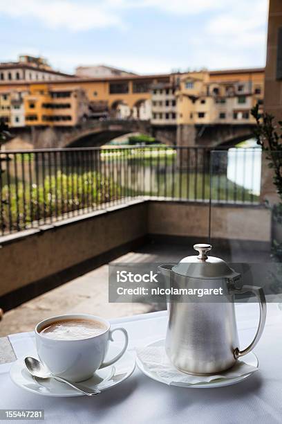 Italian Coffee Ponte Vecchio Florence Stock Photo - Download Image Now - Coffee - Drink, Italy, Scenics - Nature