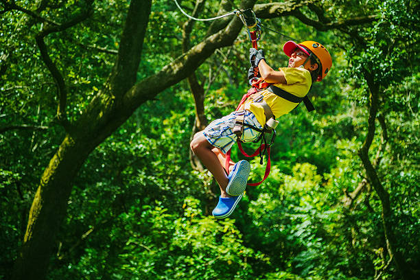 istock kid during a Canopy Tour in Costa Rica 155447338