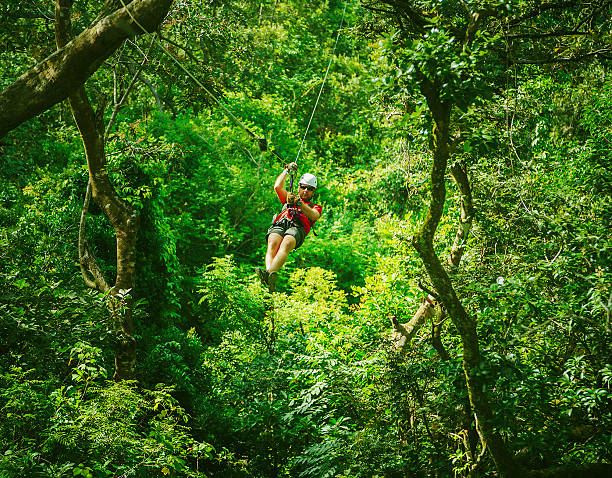 istock man during a Canopy Tour Costa Rica 155447341