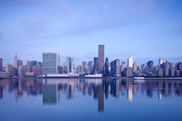 istock Manhattan Skyline Reflections From Long Island City 155447404