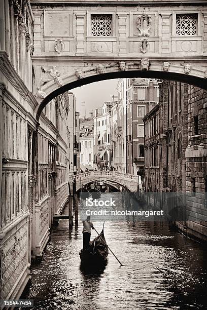 Historyczne Most Westchnień - zdjęcia stockowe i więcej obrazów Czarno biały - Czarno biały, Wenecja - Włochy, Kierunki podróży