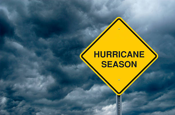 istock Hurricane Season Road Sign 155447525