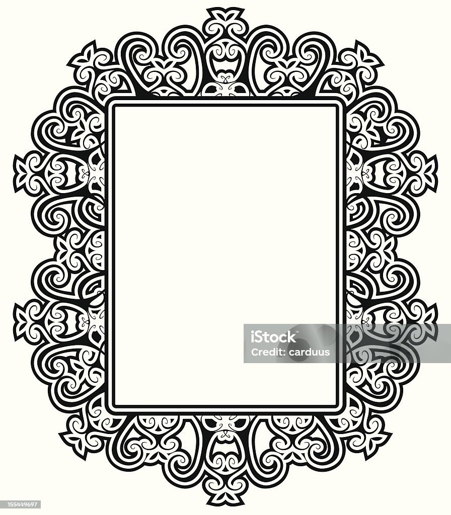 black and white decoration frame black and white decoration frame; zip includes aics2, high res jpg Abstract stock vector