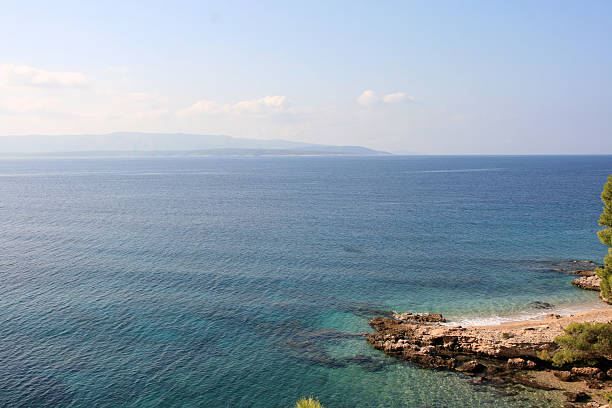 Beach on the island, overlooking the island of Brac Havar