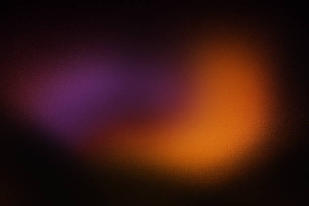 Black dark blue violet purple fuchsia pink red orange brown abstract background. Color. Noise. Fire, flash. Neon metallic. Spots. Black dark blue violet purple fuchsia pink red orange brown abstract background. Color gradient ombre. Grain rough noise. Fire blaze flash shine. Design. Template. Neon metallic. Light bright spots. burnt orange paint stock pictures, royalty-free photos & images