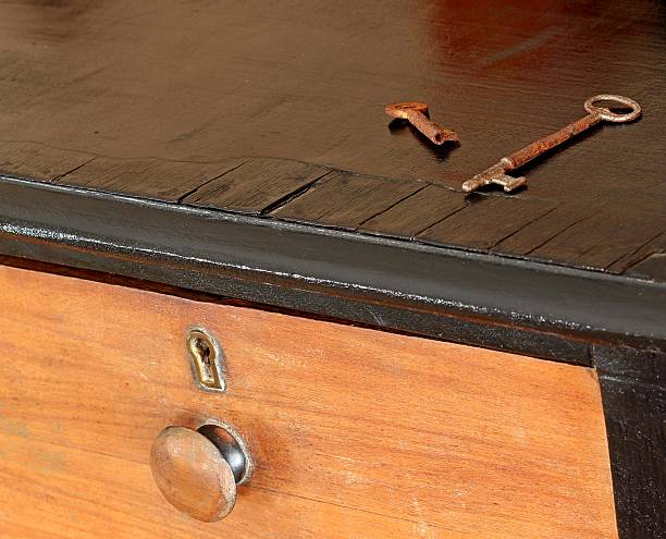 istock Old keys on an antique dresser 155451696