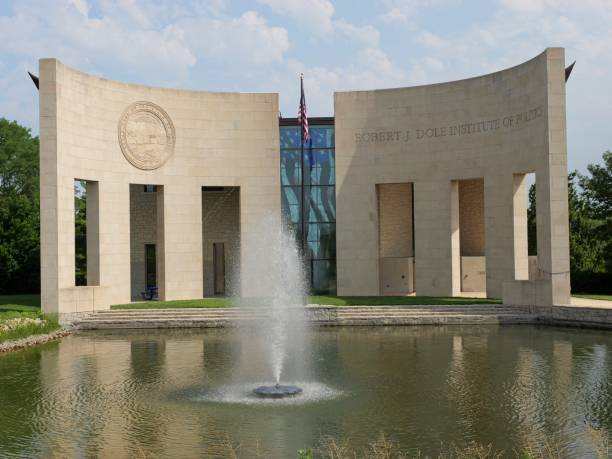 robert j. dole institute of politics presso ku - university of kansas foto e immagini stock