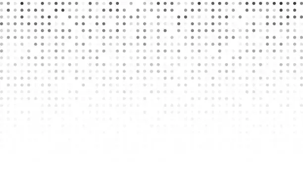 Vector illustration of Monochrome halftone background with dots