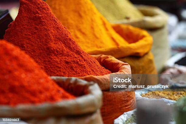 Traditional Spices Market Stock Photo - Download Image Now - Spice, India, Market - Retail Space