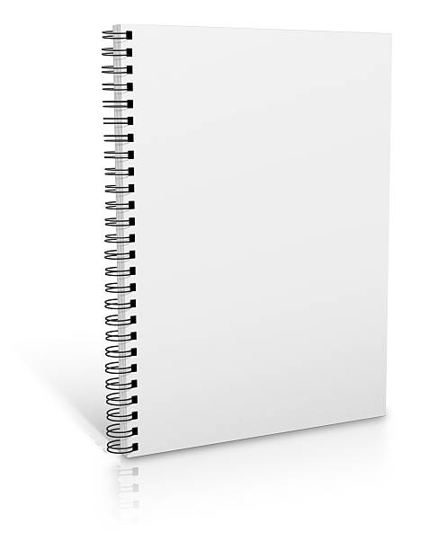 istock Isolated image of a spiral bound book on a white background 155460671
