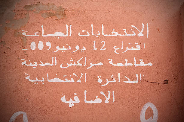 istock Written in Arabic on a wall of the Souk 155460997