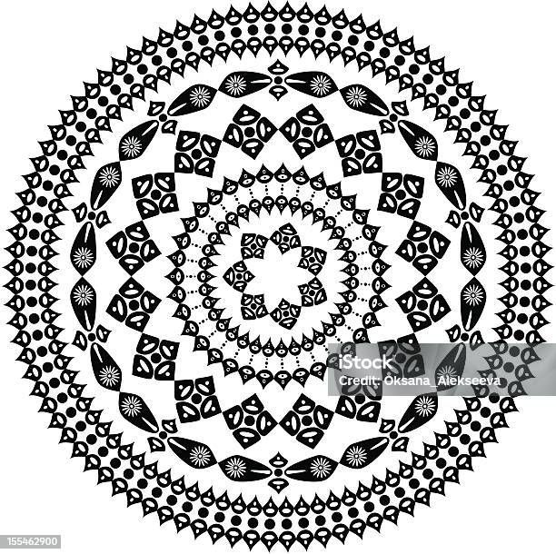 Восточные Арабески Раунд Рисунком — стоковая векторная графика и другие изображения на тему Абстрактный - Абстрактный, Векторная графика, Викторианский стиль
