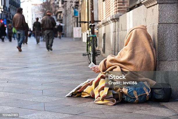 Beggar In The Street Stock Photo - Download Image Now - Homelessness, Poverty, Begging - Social Issue