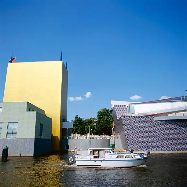 The Groninger Museum in the city of Groningen in Holland