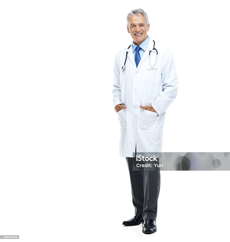 Confiance Médecin isolé sur blanc - Photo de Docteur libre de droits