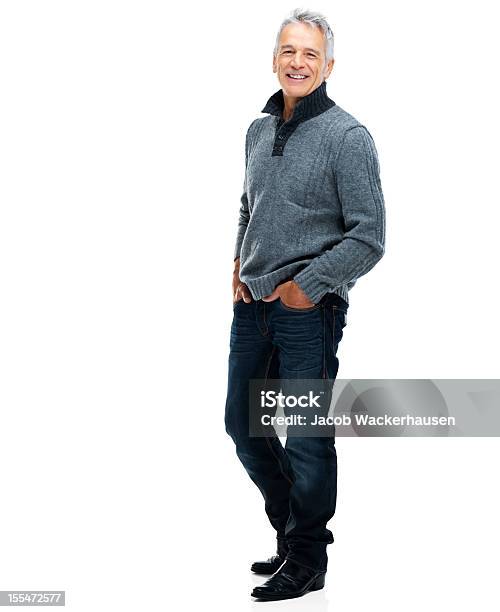 Living Life On His Terms Stock Photo - Download Image Now - Jeans, Men, 60-64 Years