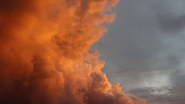 istock Golden clouds in the evening day with sunsets 1554738000